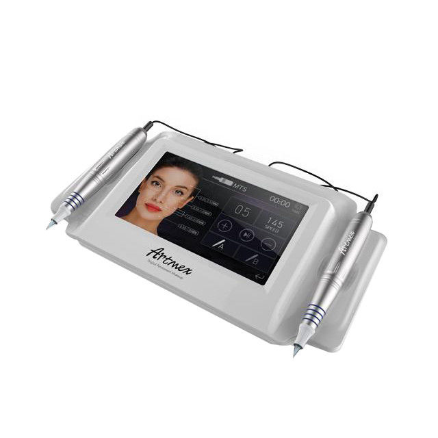 ABS Αλουμινίου Artmex V8 Microneedling Derma Pen PMU και MTS Εργασία Τετουάζ Μηχανή Κιτ