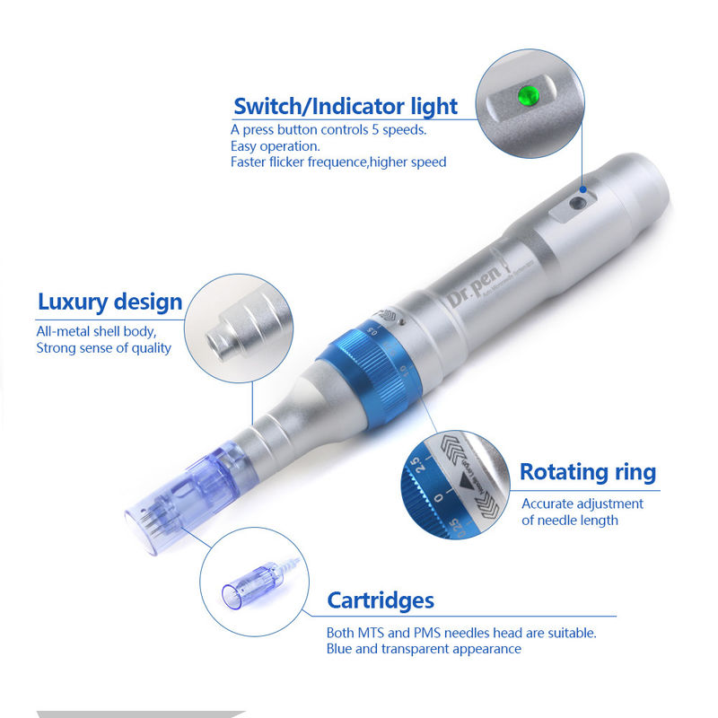 Dr Pen A6 Ultima Derma Pen Ηλεκτρική συσκευή μικρο- βελόνων για την αφαίρεση των σκούρων κύκλων στην ακμή