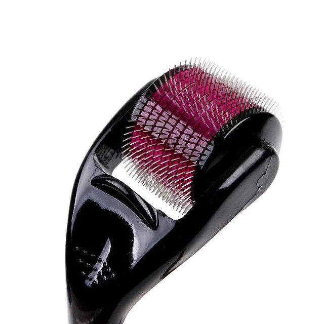 540 Πιν ZGTS Micro Pin Derma Roller με ατσάλινη ράβδο με μαύρο λαβή
