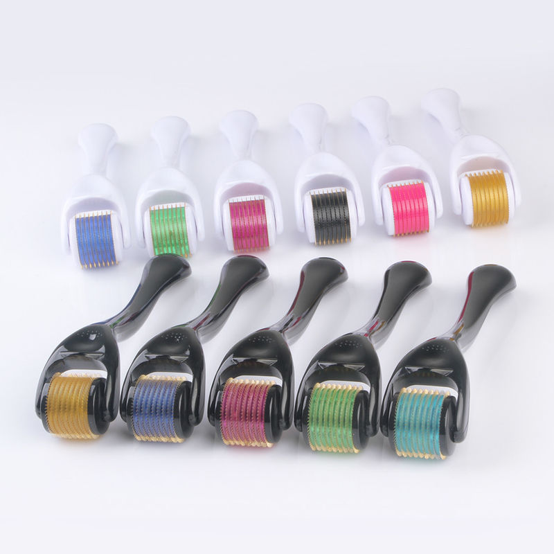 540 Πιν ZGTS Micro Pin Derma Roller με ατσάλινη ράβδο με μαύρο λαβή