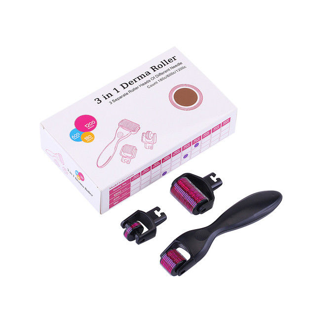 Χωρίς πρίζες Τύπος Titanium Derma Roller για το πρόσωπο Στόχος περιοχή Σώμα 3-in-1 σχεδιασμός
