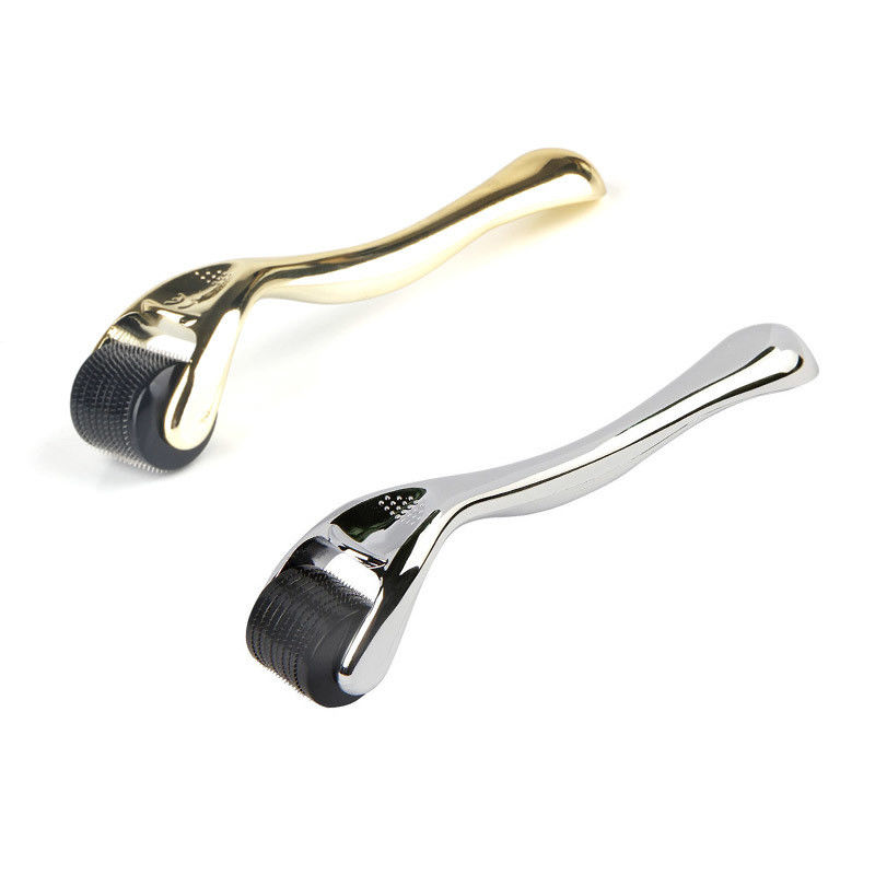 Σπίτι ΧΩΡΙΣ ΣΥΡΙΖΑ Τύπος 540-pin Derma Roller με Χρυσαφένιο Χέρι Επαναζωογόνηση Δέρματος